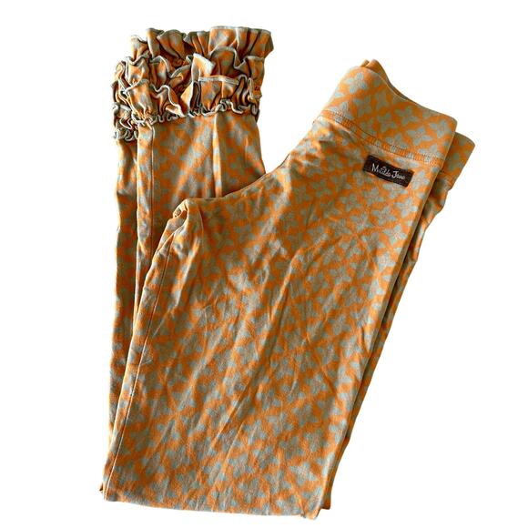 Matilda Jane Lattice Ruffle Hem Leggings - Size 11 - Picture 2 of 6